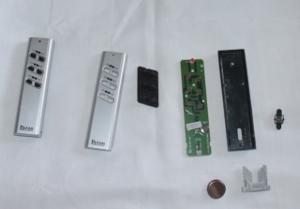 Remote control for electrical socket, in pieces