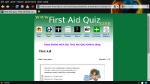 Screen shot of wquiz in use on FirstAidQuiz.com