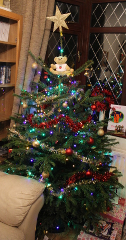 Christmas tree controlled using Energenie power sockets and pi-mote