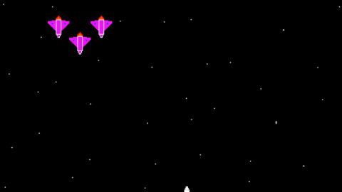 PGZ Animation - demonstration space game GIF created through code in Python Pygame Zero