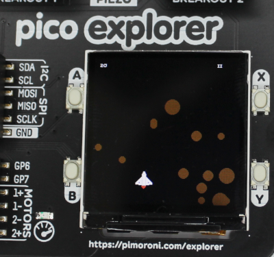 Raspberry Pi Pico Space Game - created in micropython