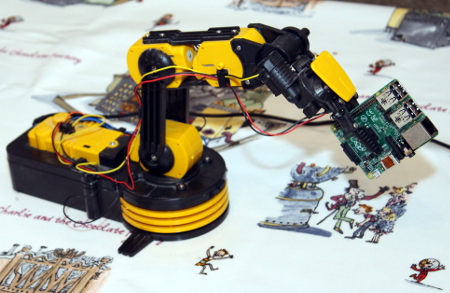 Raspberry Pi based robot arm control software